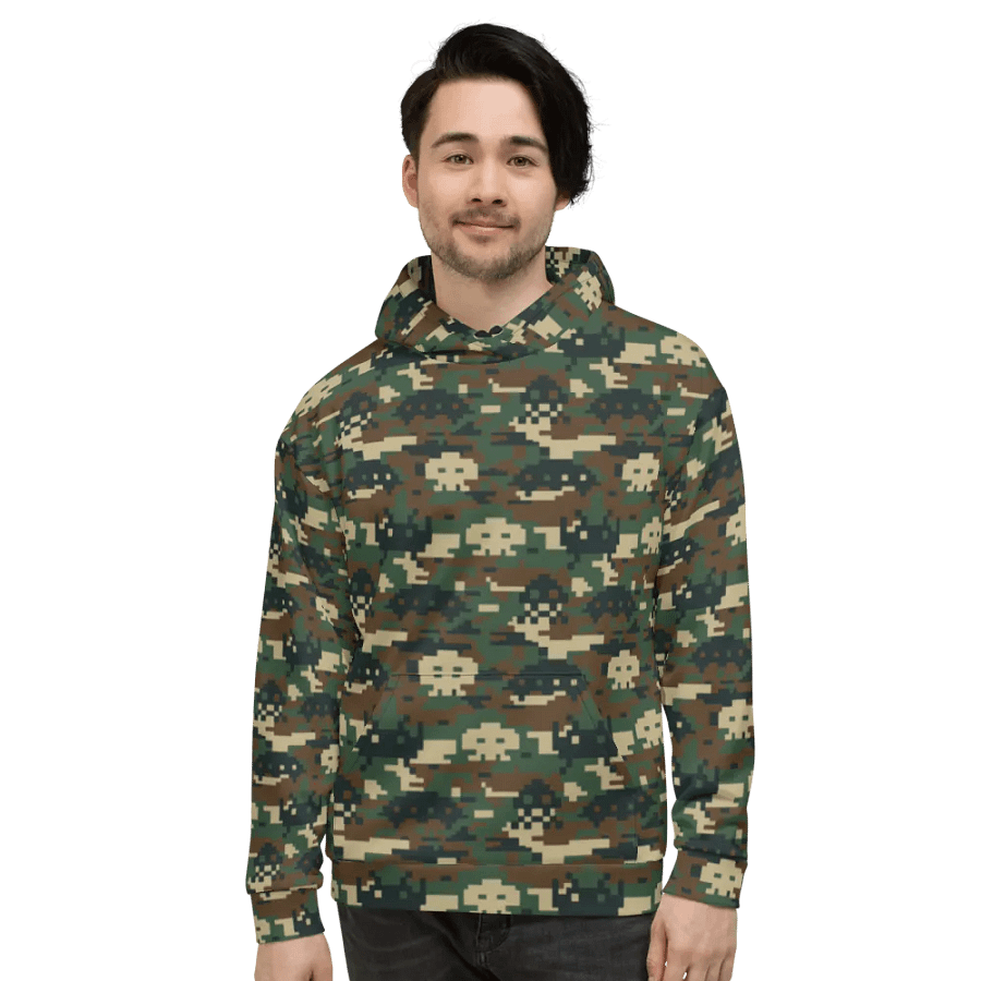 Space Invaders Camo Unisex Hoodie (Primal) product image (2)
