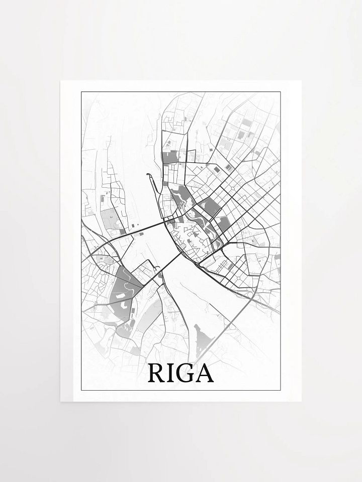 Riga, Latvia, city map print product image (5)