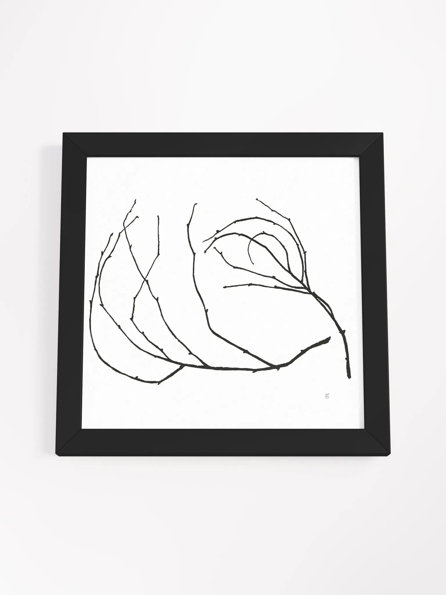 Ethereal Network Framed Art Poster - Stylized Branch product image (11)