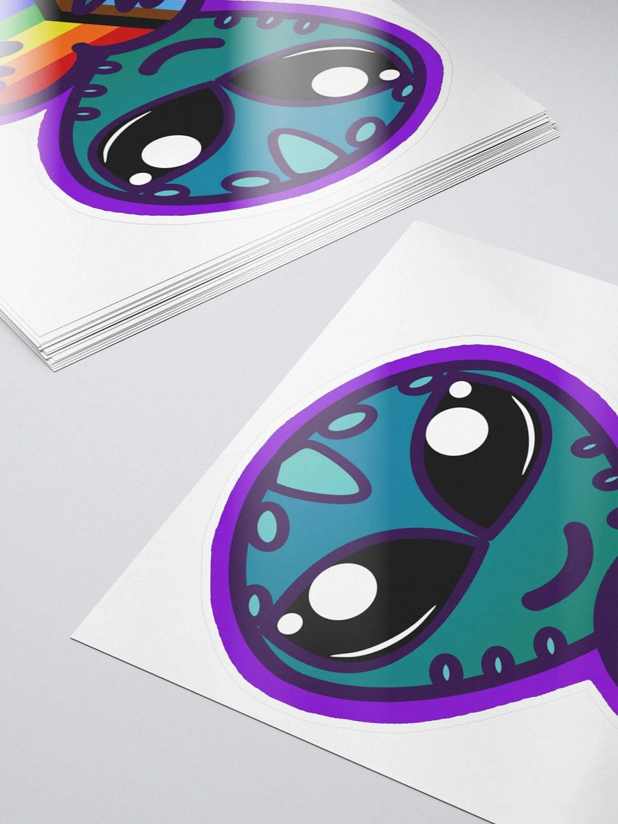Inclusive Rainbow Pride Alien Sticker product image (5)