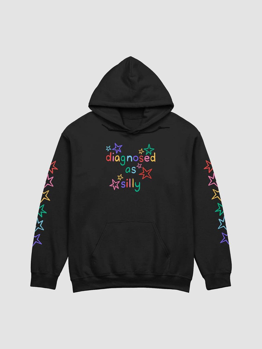 The "diagnosed as silly" Star Hoodie product image (1)