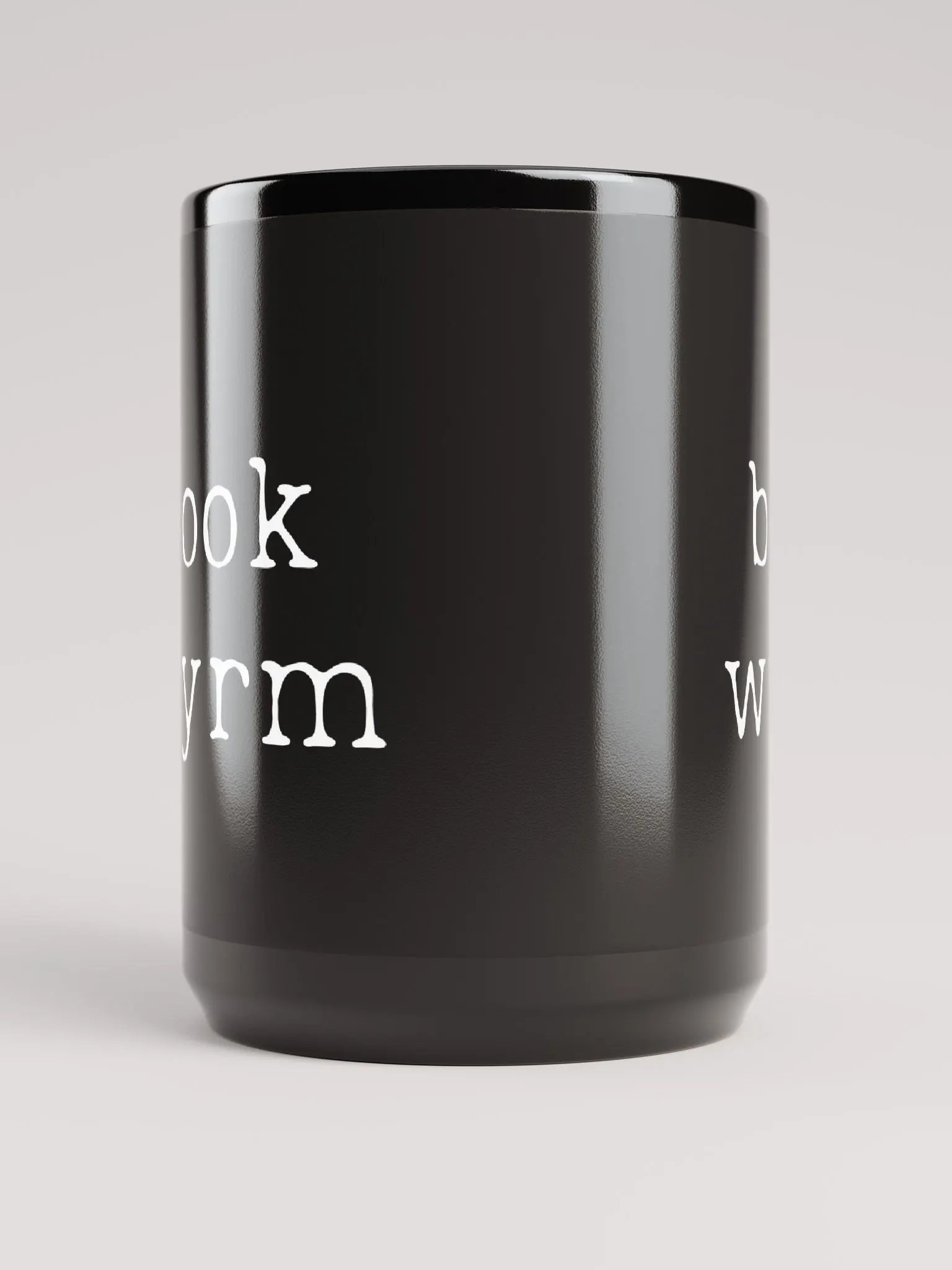 [book wyrm] mug (black) product image (5)