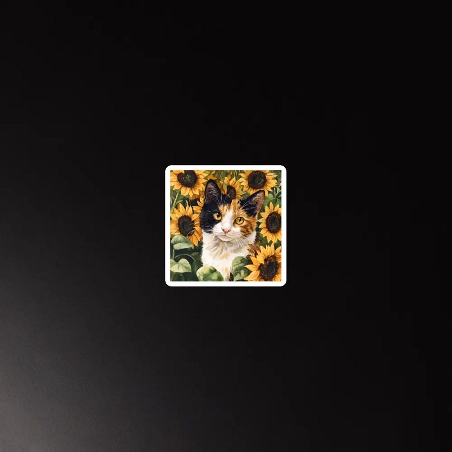 Sunflower Calico Cat Magnets product image (3)