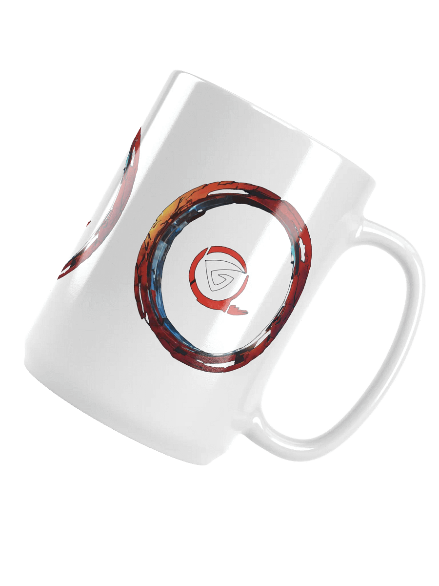 Dynamic Emblem White Mug, Stylish Coffee Cup, Perfect Gift for Any Occasion product image (5)