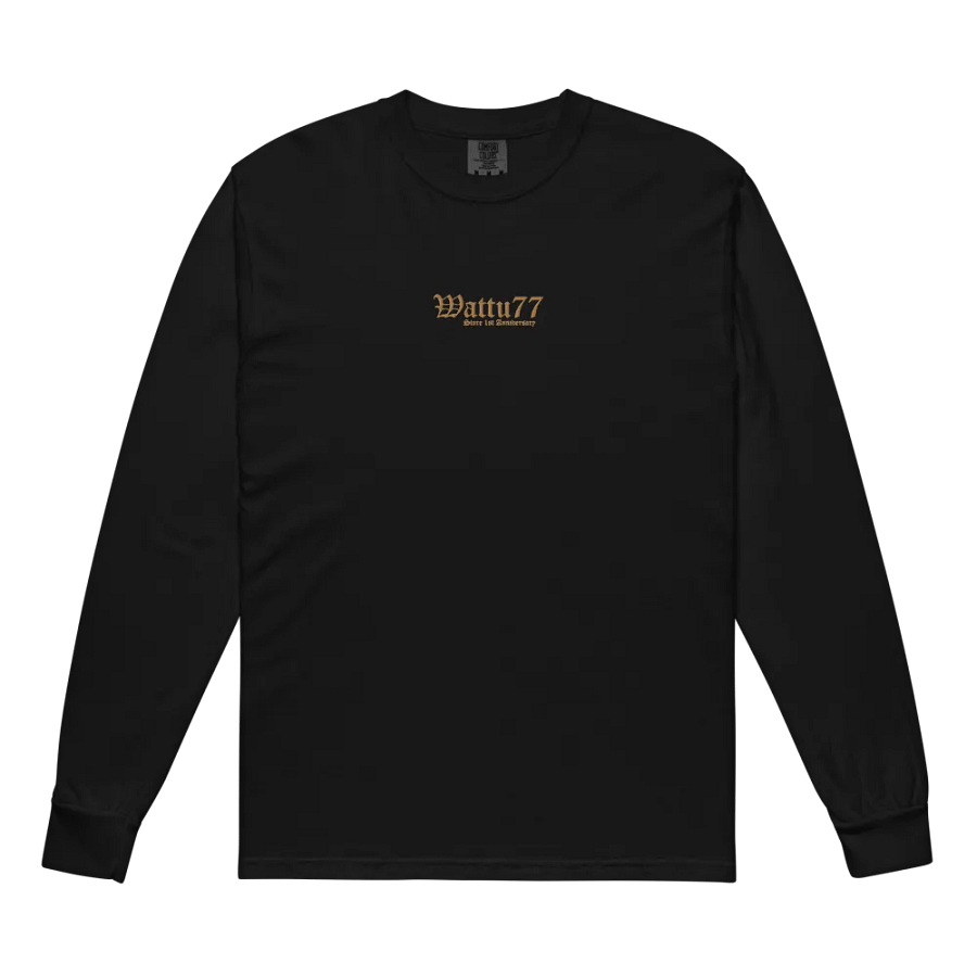 Wattu77 Store 1-year Anniversary longsleeve shirt (limited embroidered) product image (8)