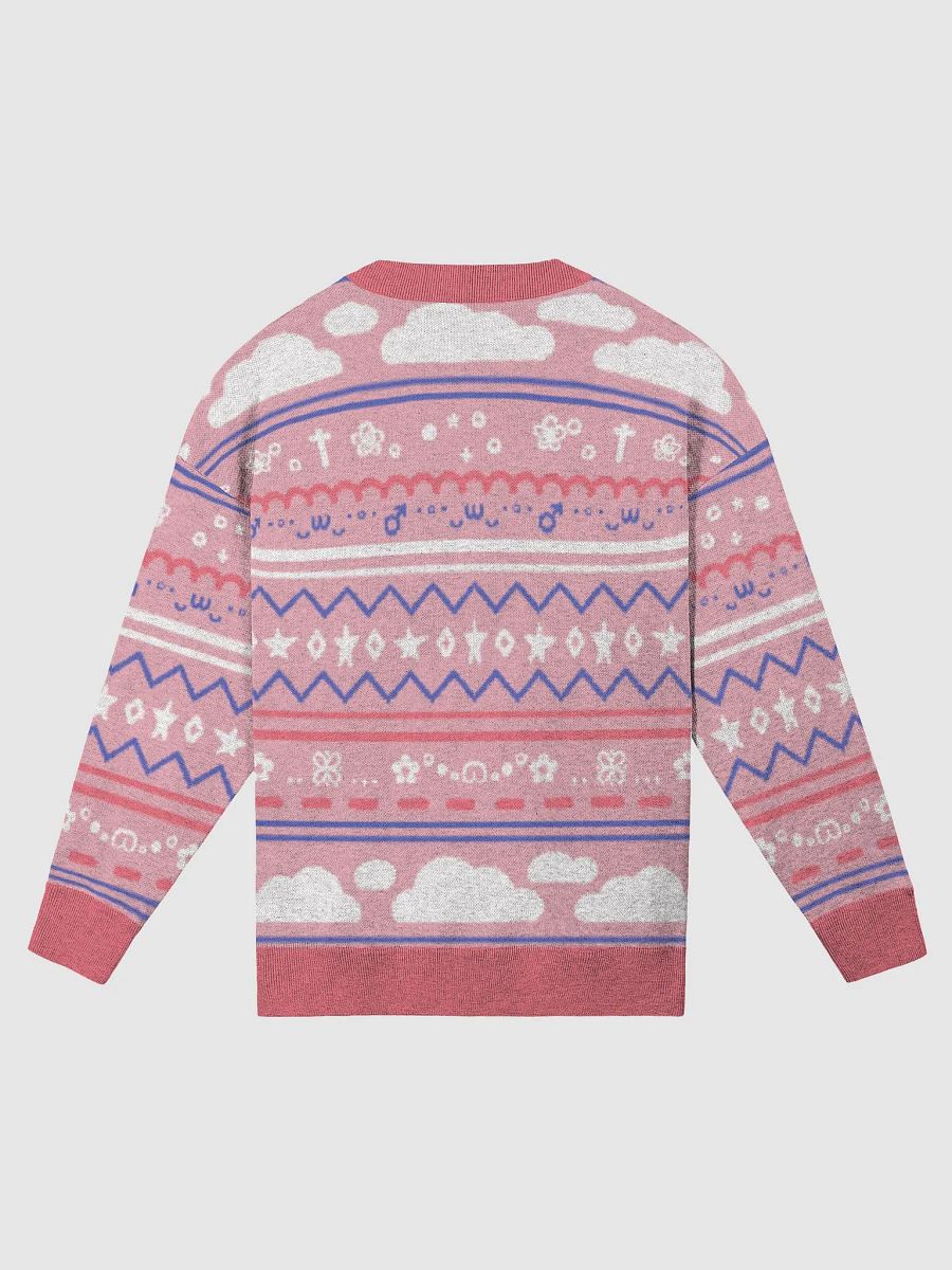 Cloudy Christmas Sweater - Pink product image (9)