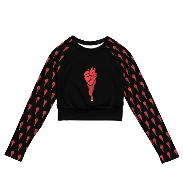 Bleeding Heart ●• Long Sleeve Crop Top product image (1)