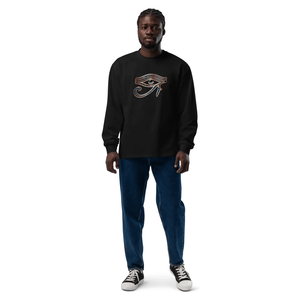 [Eye of Horus 2] - Unisex Premium Heavyweight Long Sleeve Shirt product image (12)