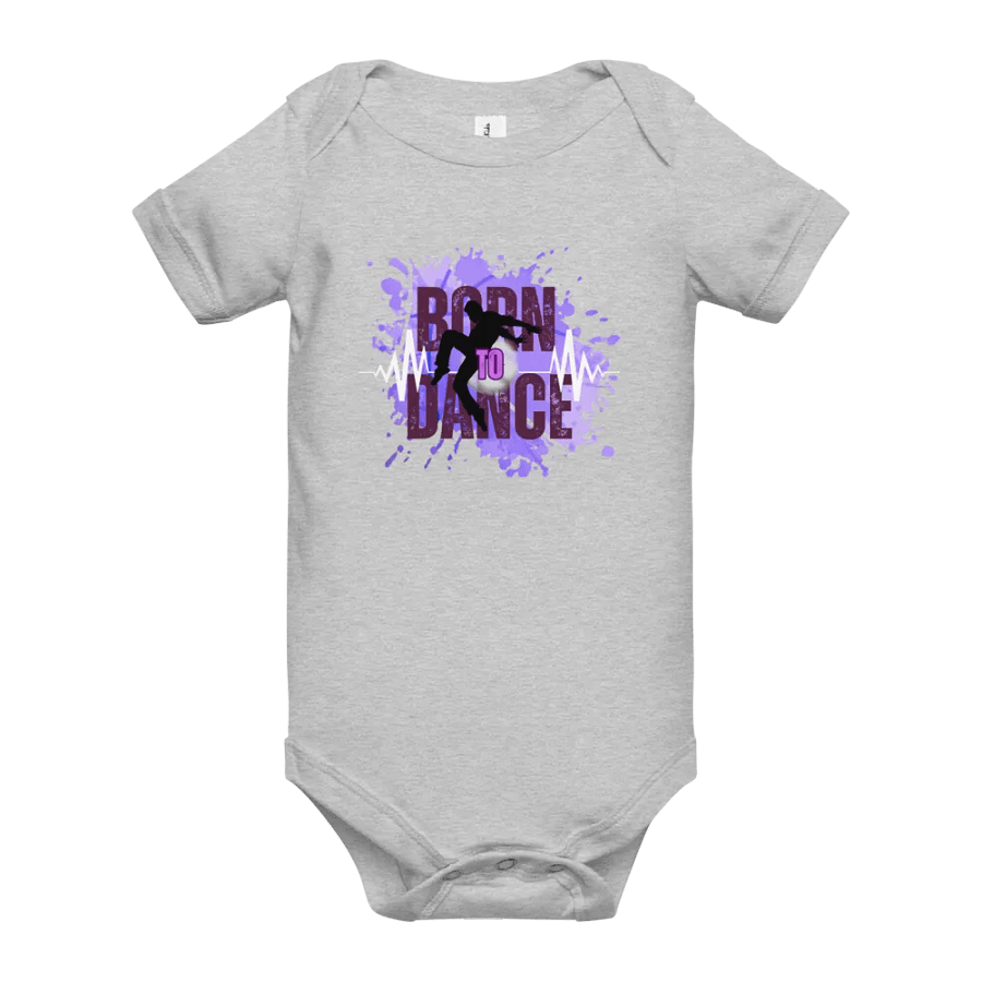Born to Dance His Silhouette Baby Onesie product image (9)