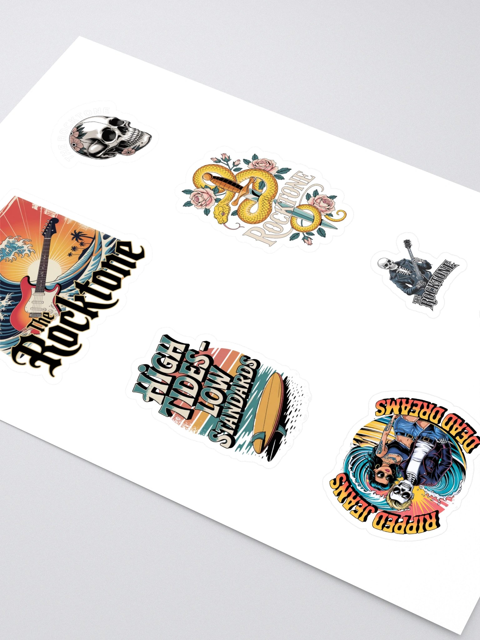 Rock n' Roll Sticker Bomb - Kiss Cut Sticker Sheet product image (2)