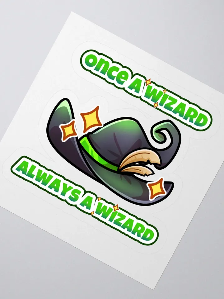 Once a Wizard, Always a Wizard Kiss Cut Stickers product image (1)