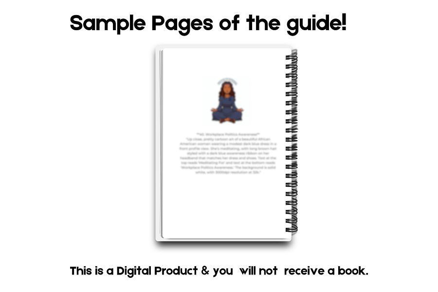 Meditation Awareness Cartoon Art Prompts for Ribbon Causes – Guide for Artists & Creators product image (4)