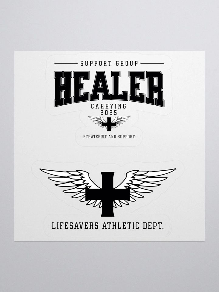 "HEALER" Winged Support Strategist Sticker product image (3)