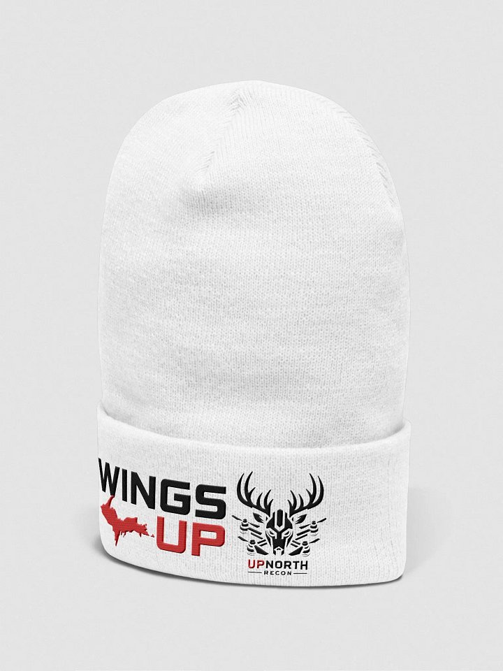 UPNorth Black on White Beanie product image (2)