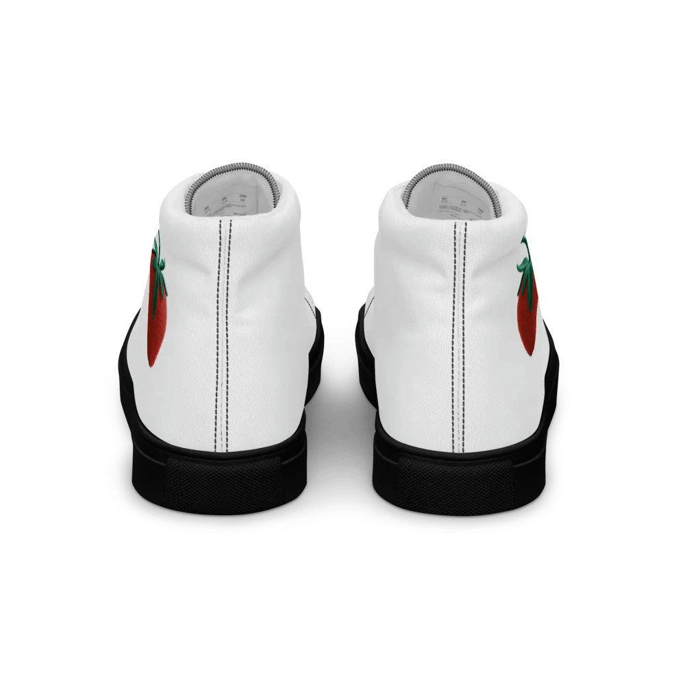 CozyAvocado Women's High Top Canvas Shoes Strawberry #01 product image (5)
