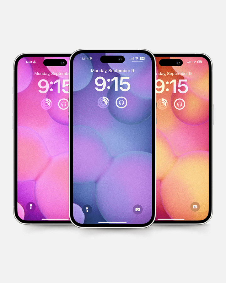 Grainy Bubbles Wallpaper Pack product image (1)