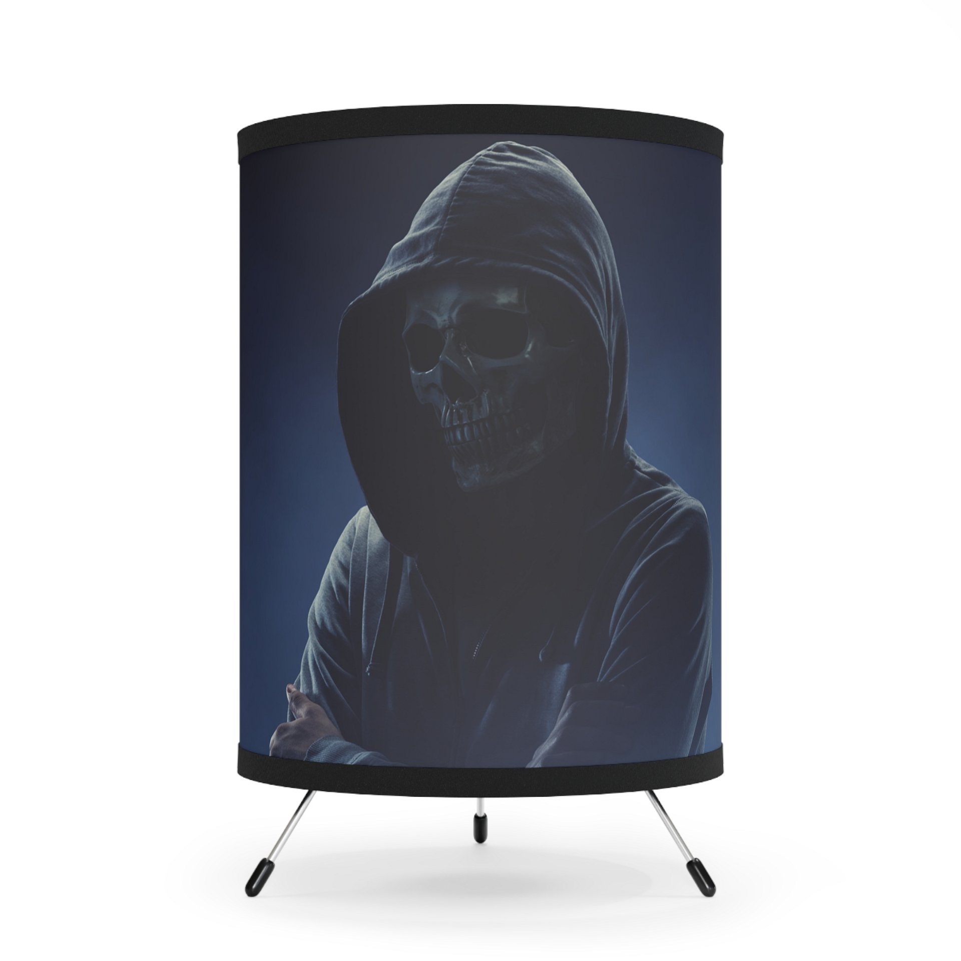 Tripod Lamp with High-Res Printed Shade, US\CA plug product image (1)