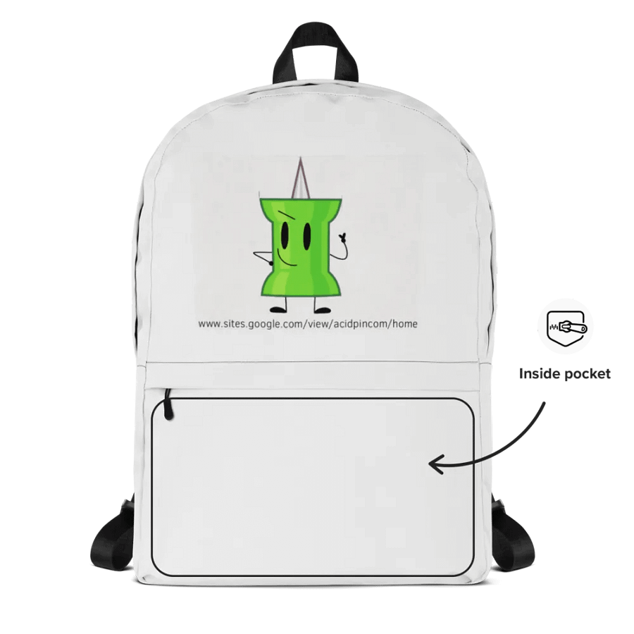 Acid pin and the website link backpack product image (12)