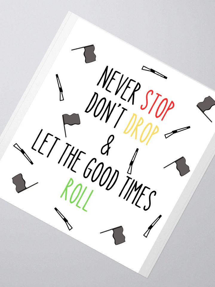 Stop, Drop & Roll Kiss Cut Stickers product image (5)