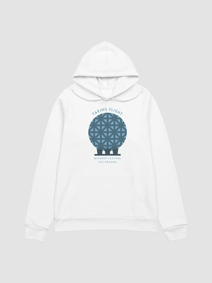 Drinking Around the World Disney: EPCOT Ball Flight Super Soft Hoodie – Blue on White product image (1)