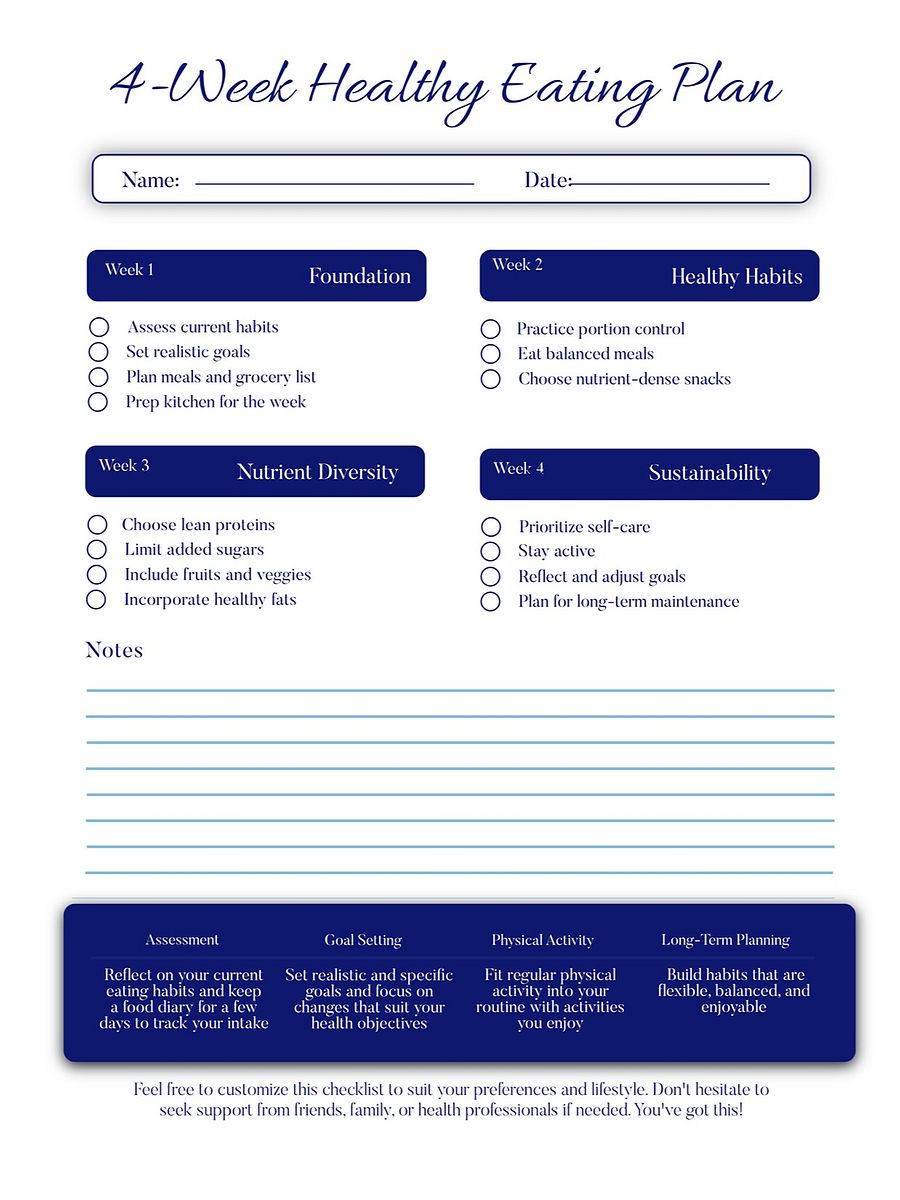 6 Piece Daily Planner Set (Blue) product image (1)