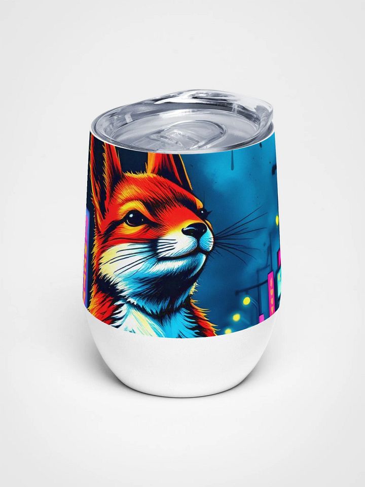 Neon Fox Wine Tumbler product image (1)