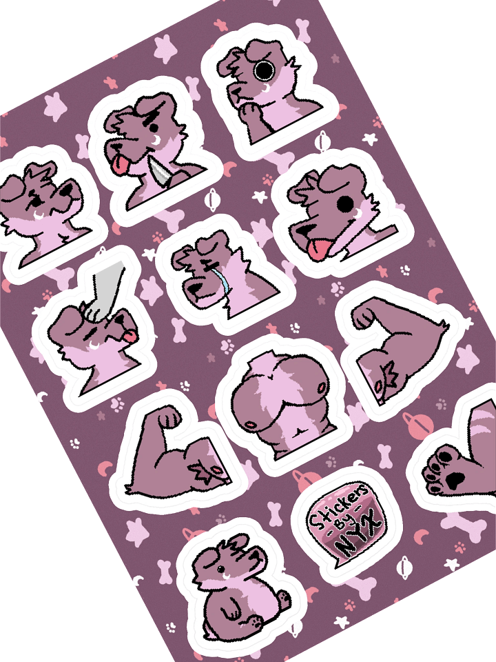 Nyx's Emote Sticker Sheet product image (1)