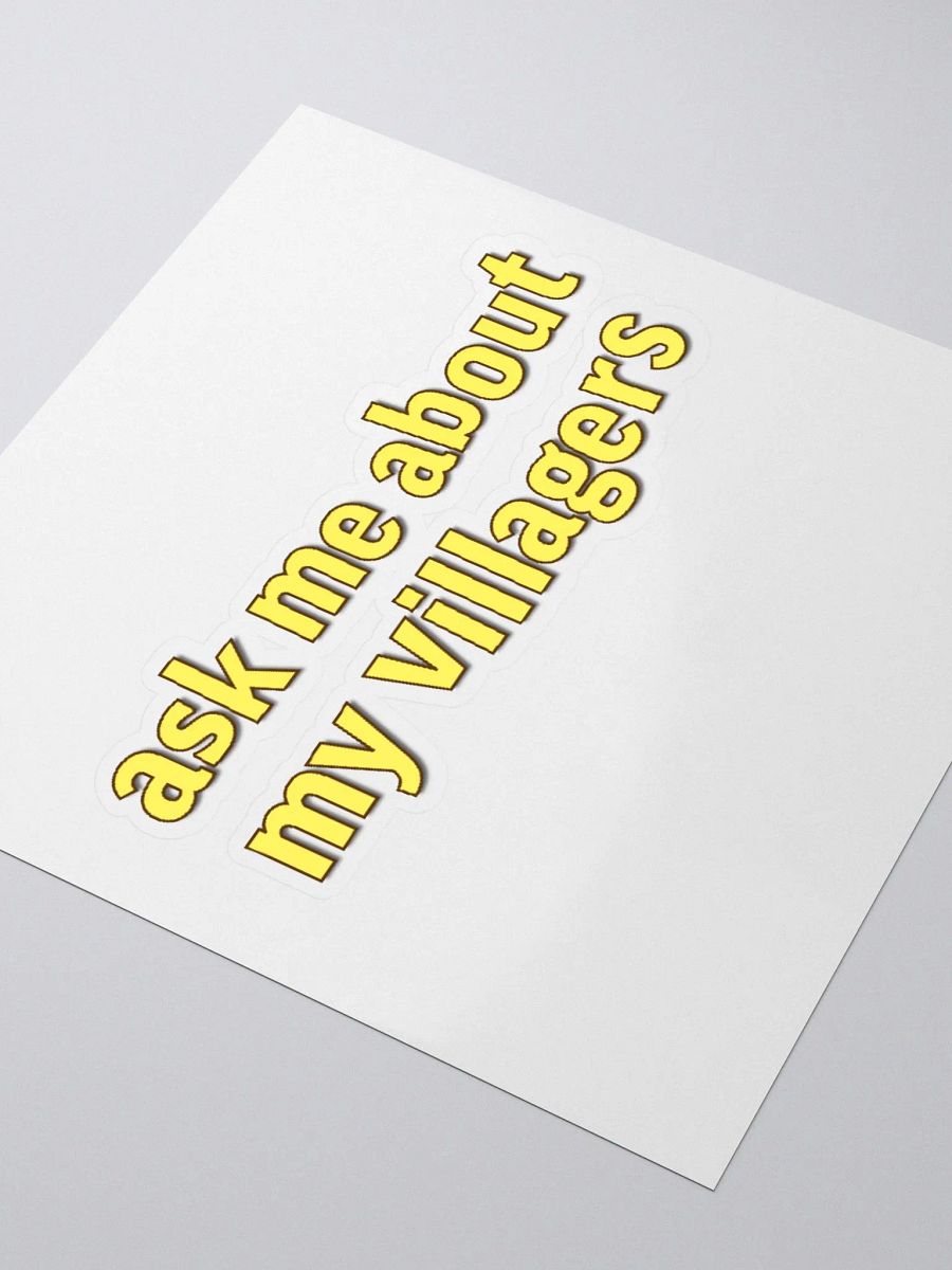 Ask Me About My Villagers Sticker product image (3)