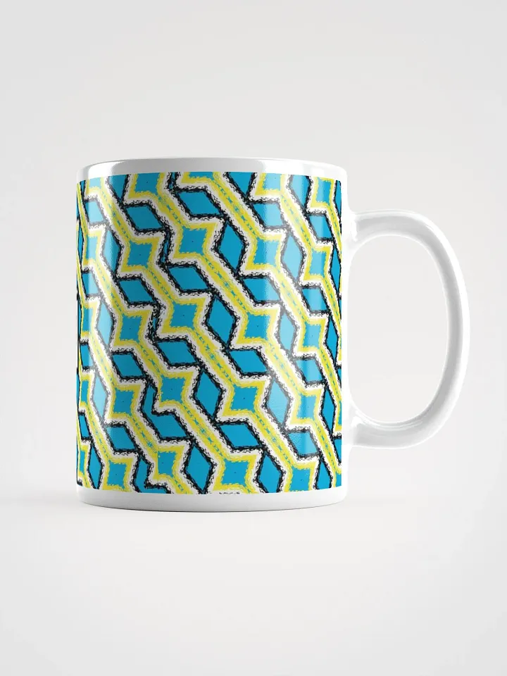 8T Sips Mosaic White Glossy Mug product image (1)
