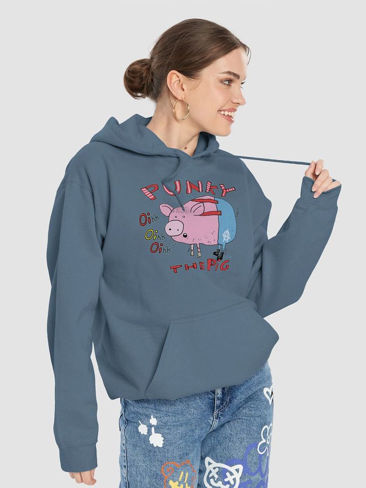 Punky The Pig. Cringe Punk Hoodie product image (2)