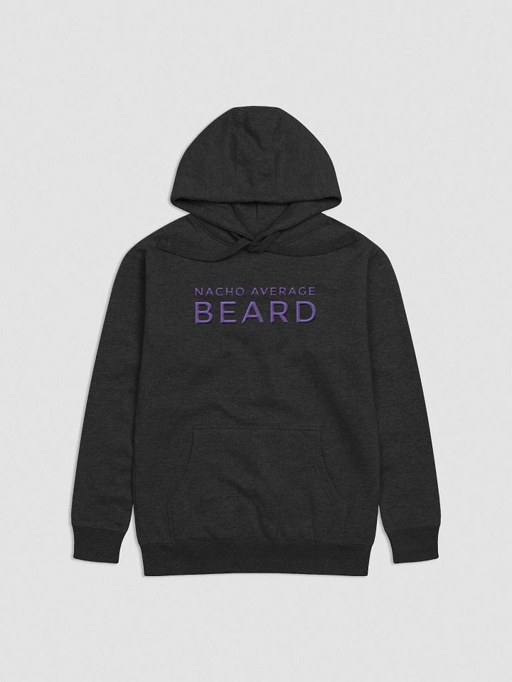 Men's Nacho Average Beard Hoodie (Purple Embroidery) product image (1)
