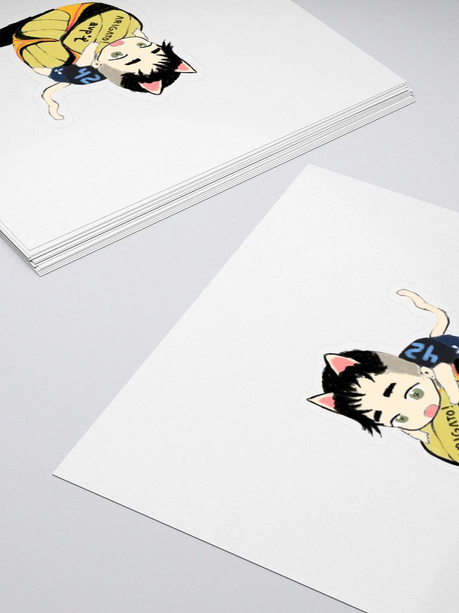 Arigato Neko Volleyball Sticker product image (10)