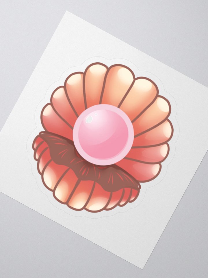 Custom Kiss Cut Sticker Featuring Pink Shell Emote product image (2)