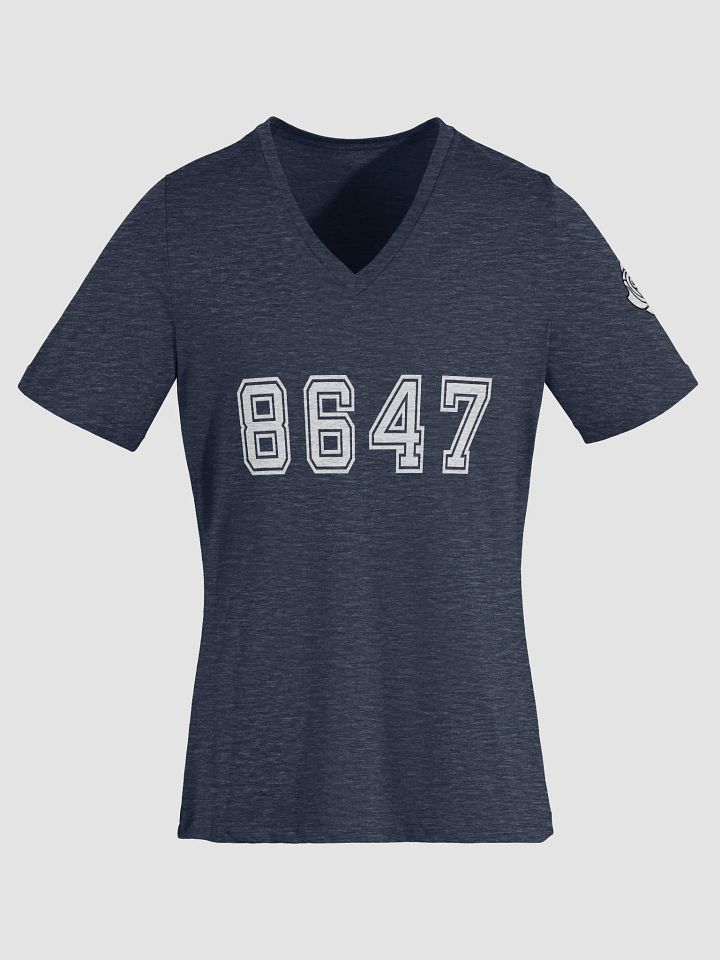 8647 College Relaxed V-Neck T-Shirt A product image (4)