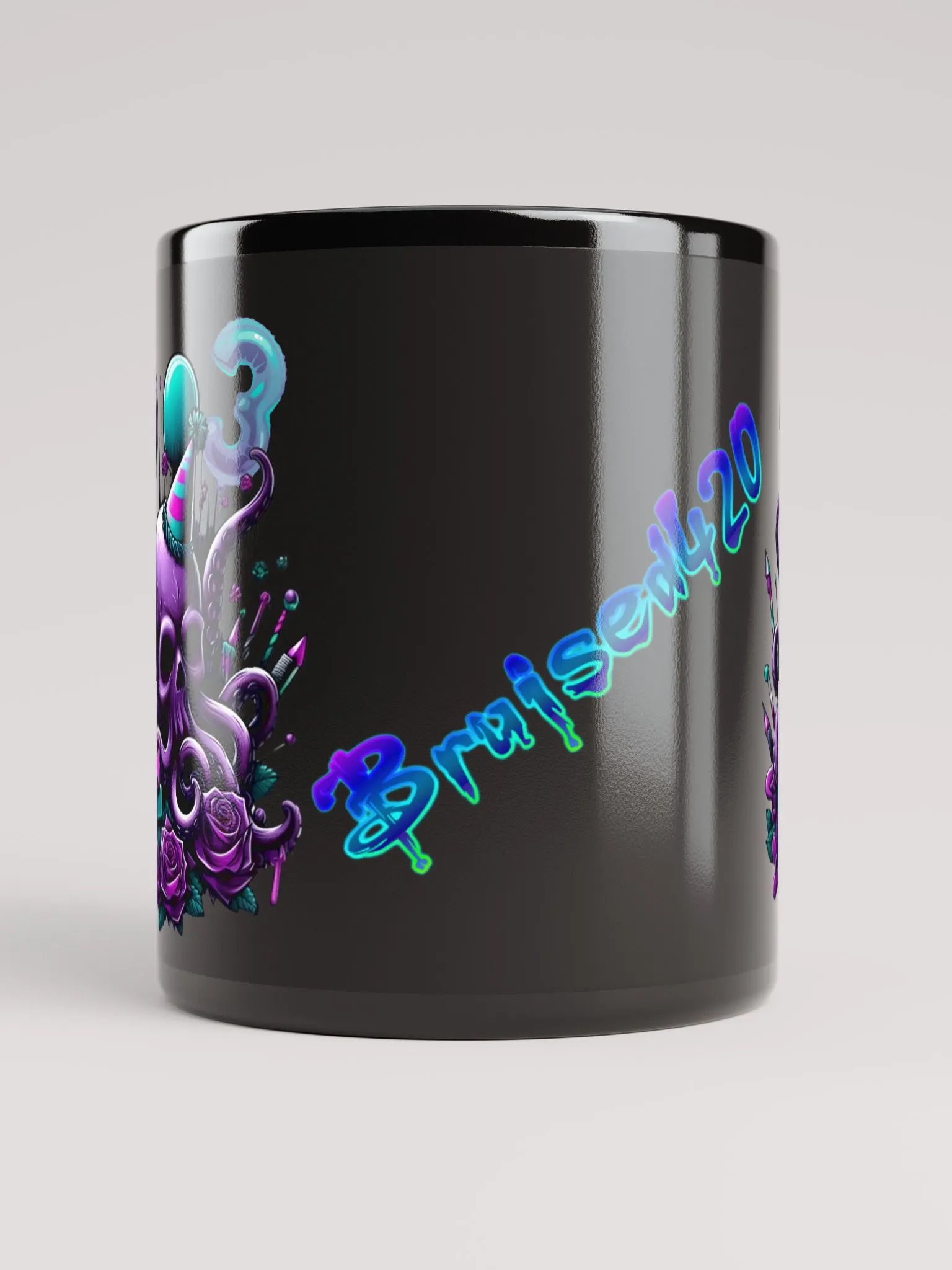 Exclusive Boosted/ 3rd Anniversary Macabre Black Mug product image (5)
