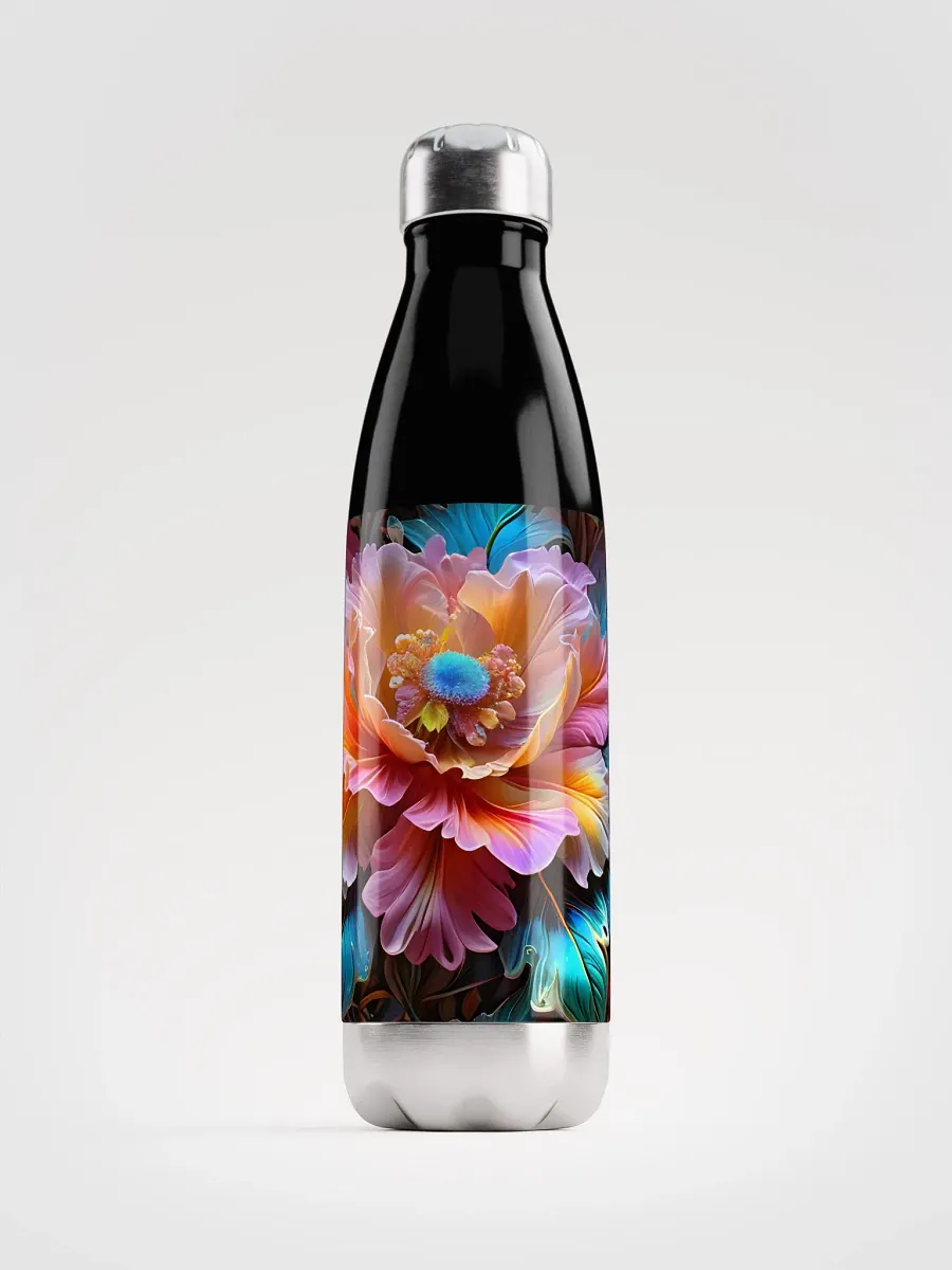 Iridescent Flowers Stainless Steel Water Bottle product image (1)