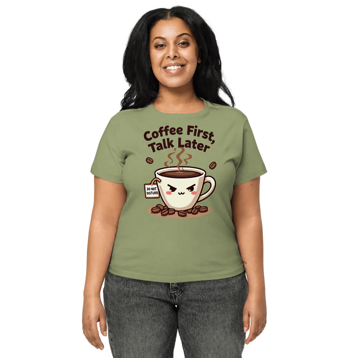 Angry Coffee Do Not Disturb Women's Tee product image (4)