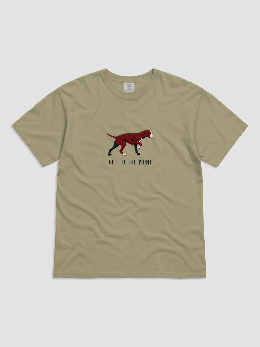 Get to the Point T-Shirt(Embroidered) of a Portuguese Pointer(Brown) product image (1)
