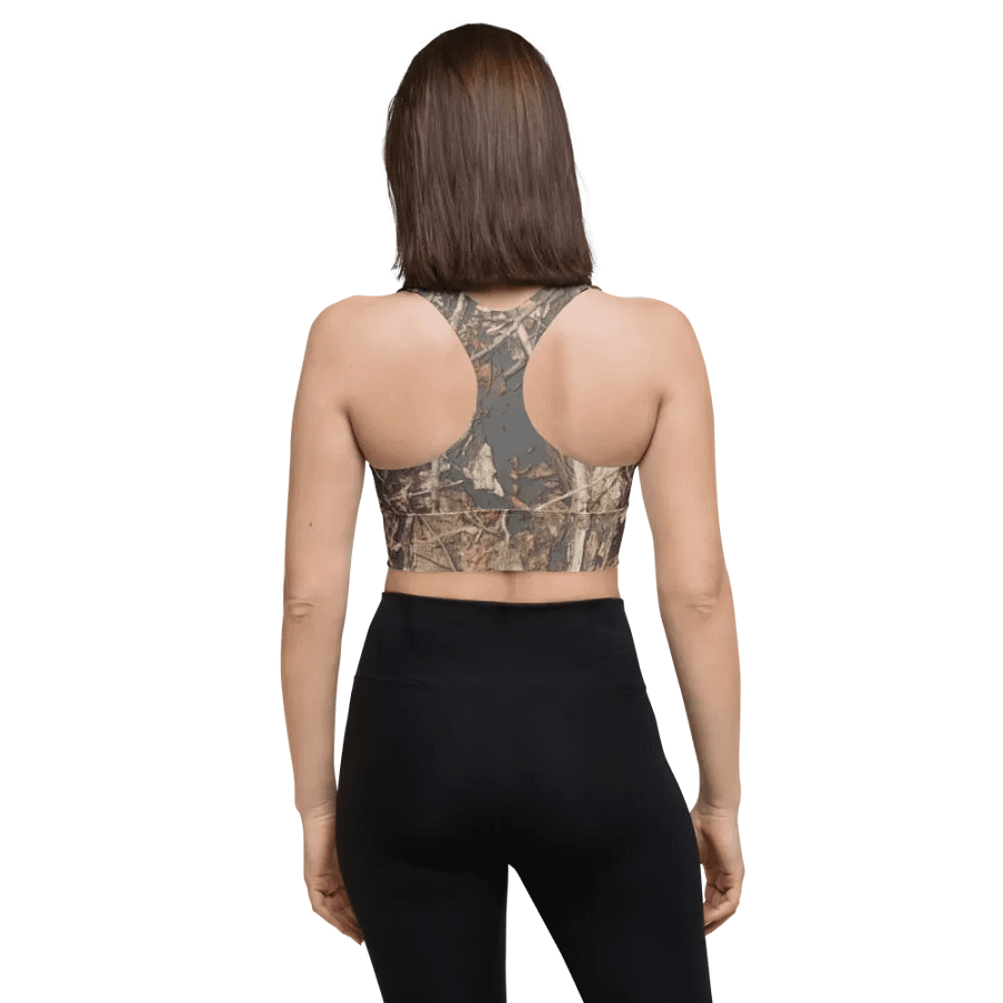 Longline Sports Bra - Dead Split - It Happennnns Camo product image (4)