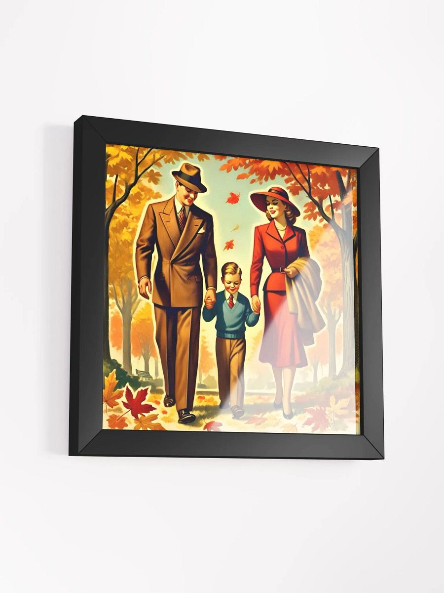 Family Walk in Autumn: Framed Artwork product image (7)