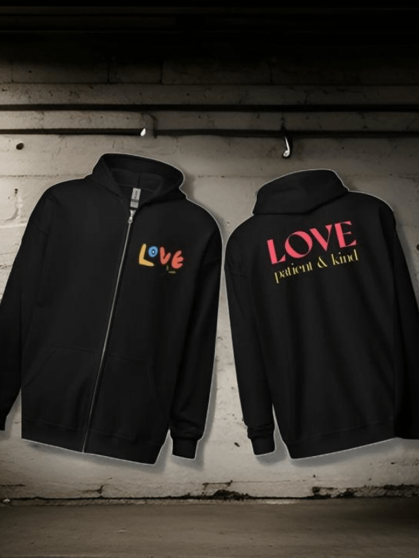 Kind & Patient Love Zip Hoodie product image (4)