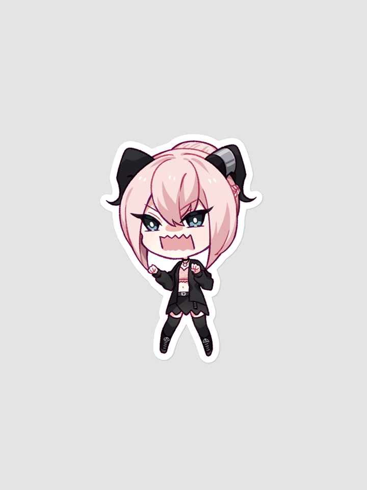 Angry Chibi Bubble-Free Sticker product image (1)