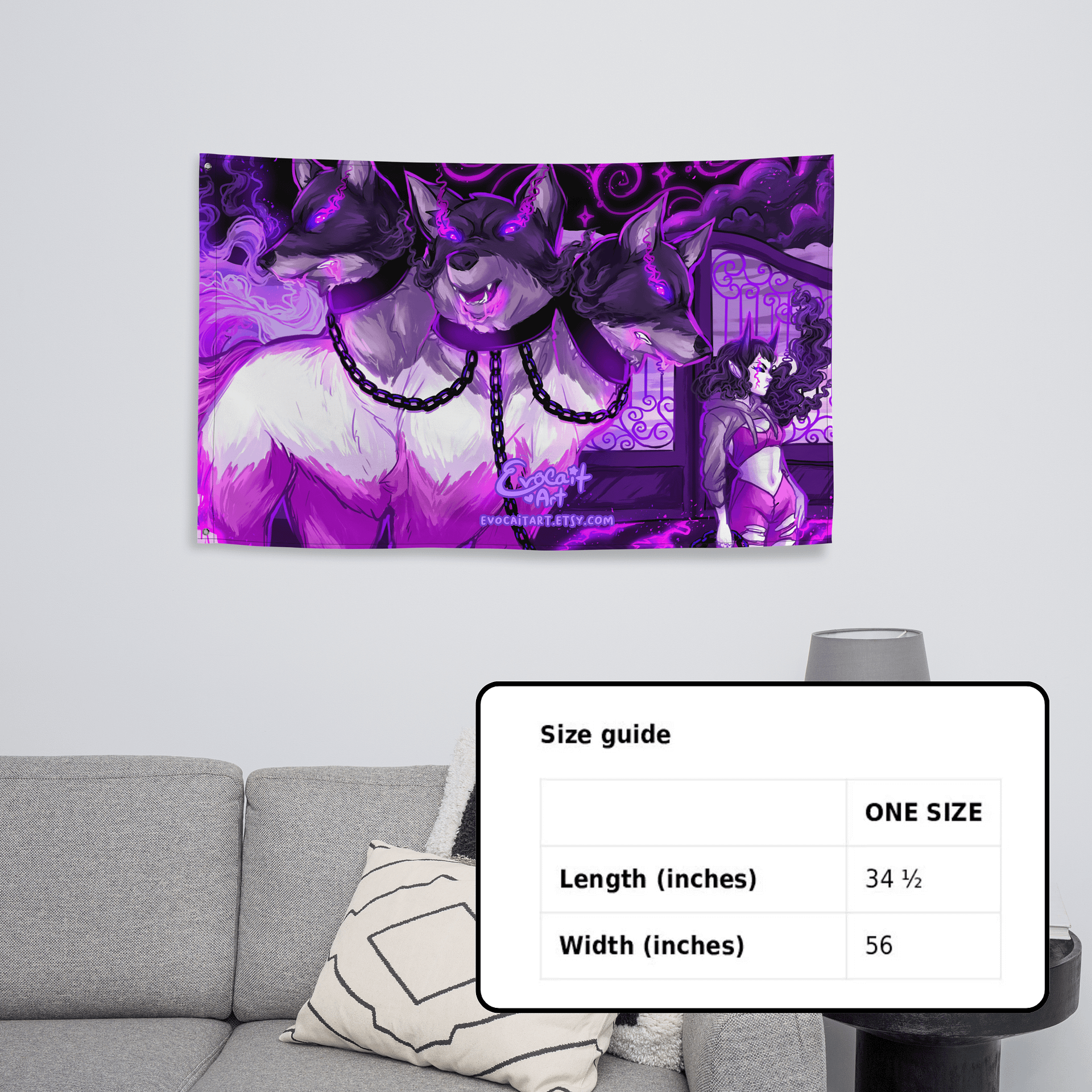 Fantasy Cerberus Asexual Pride Flag product image (5)
