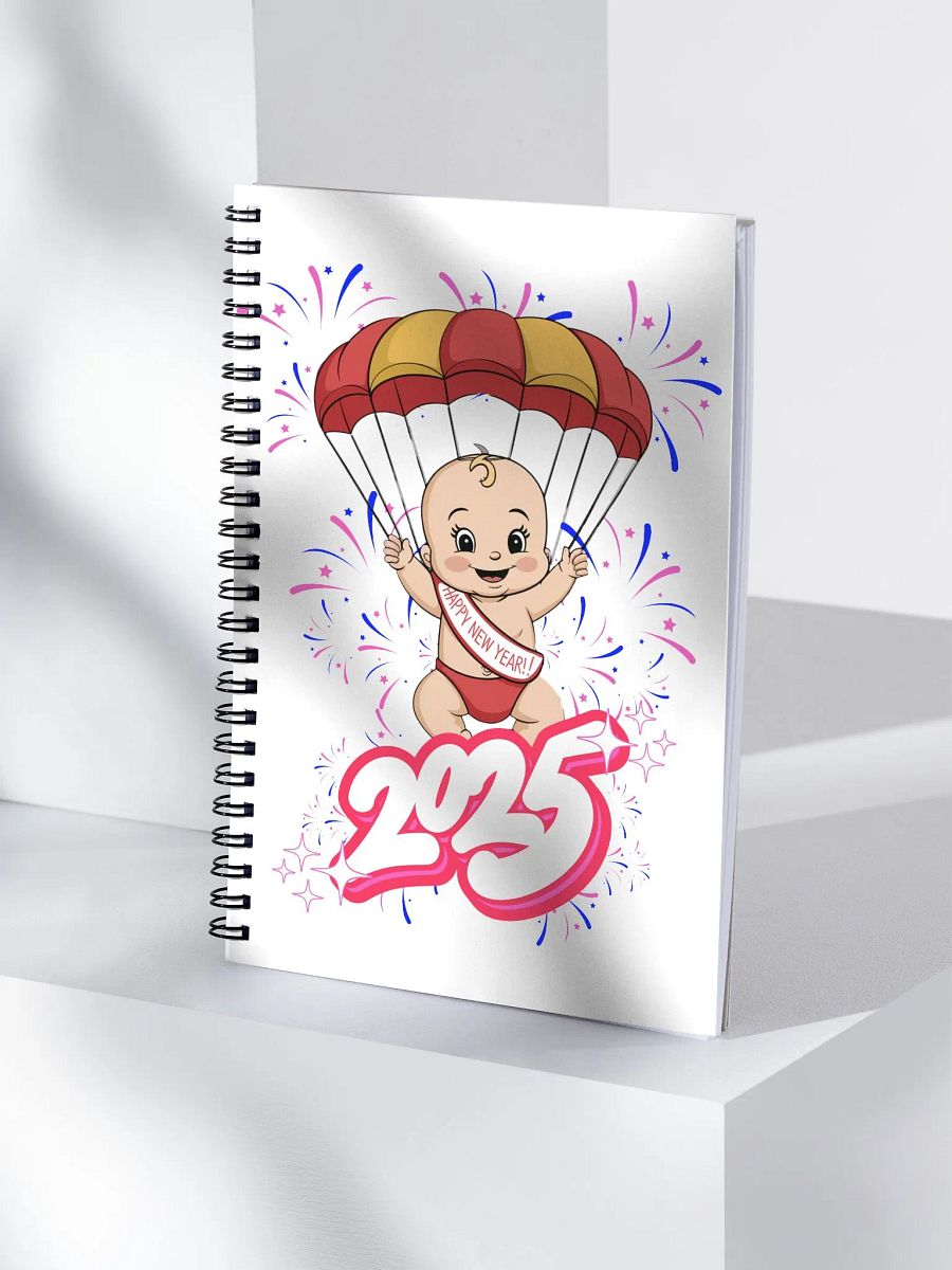Gliding In 2025 In Style - Baby New Year Notebook product image (4)