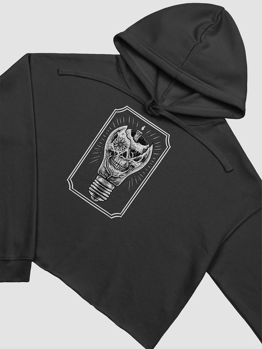 Light Bulb Skull Cropped Hoodie product image (2)