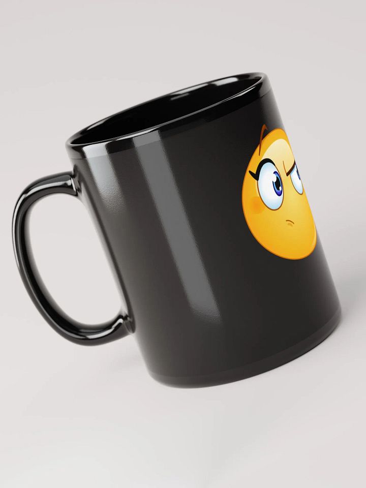 Fierce Emoji Black Glossy Mug product image (4)