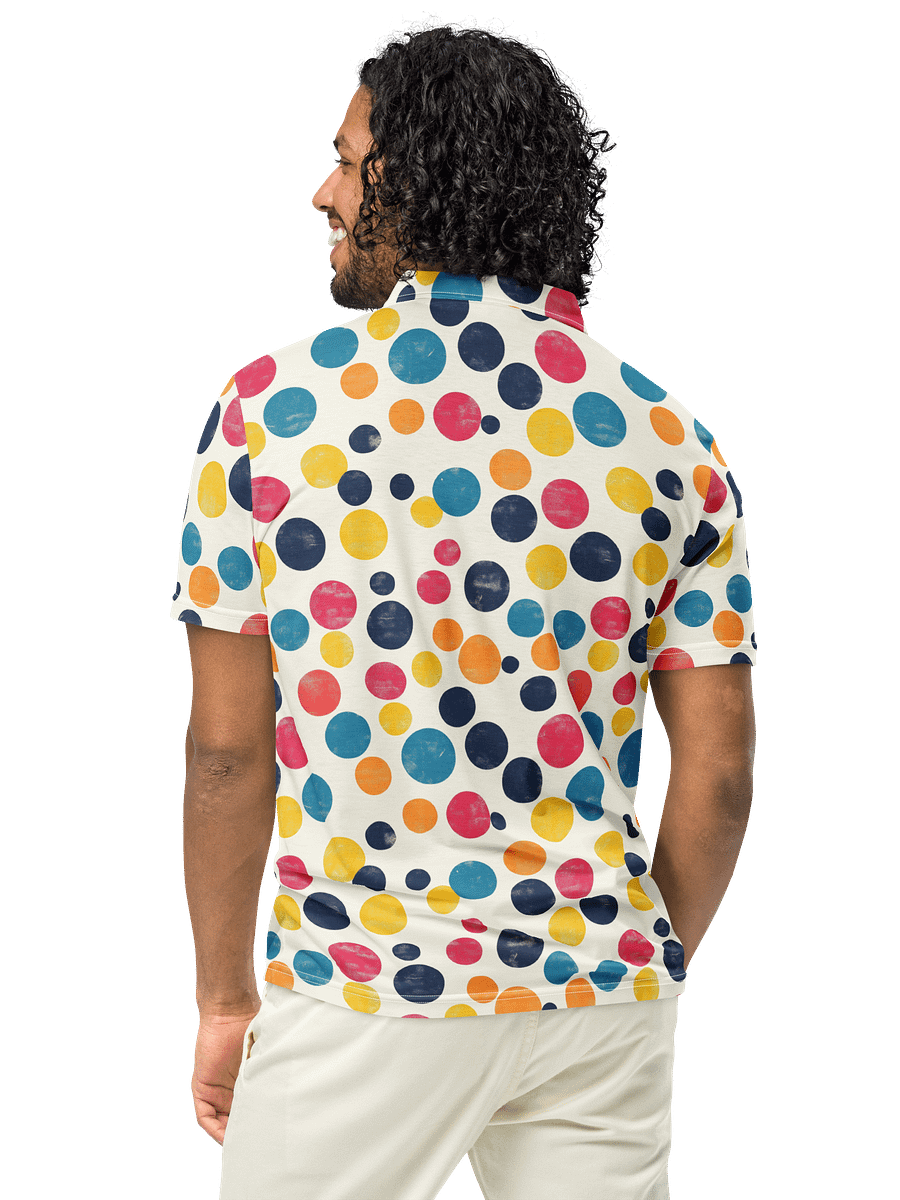 Polka Dot Illusion Vintage Retro Polo Shirt product image (3)
