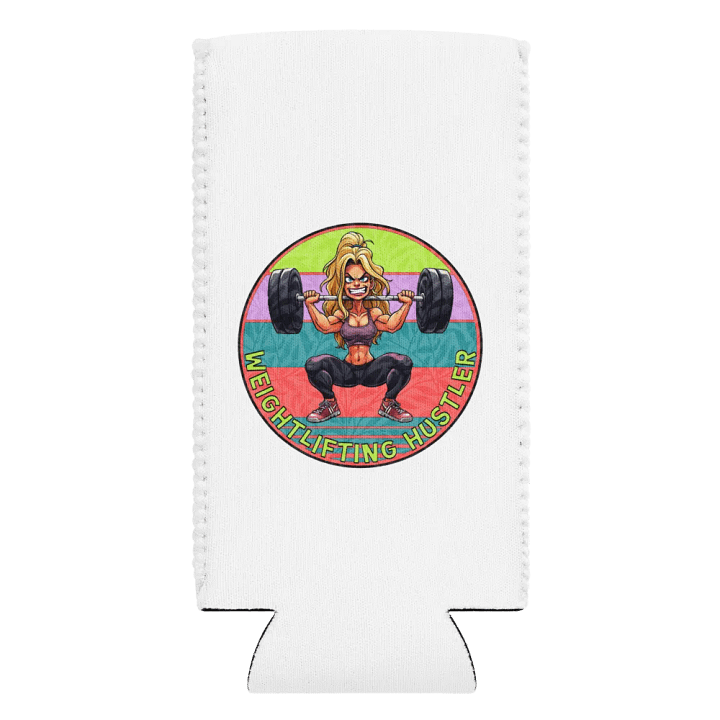 Weightlifting Hustler Female Barbell Can Cooler product image (2)