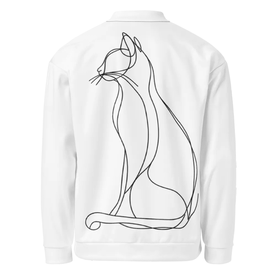 Line Art Cat Dreams Bomber Jacket product image (1)