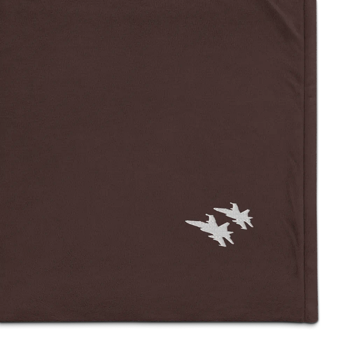 Twin Hornets Logo Sherpa Blanket product image (1)